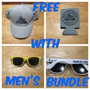 Free with men’s bundle.